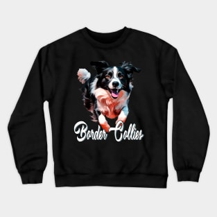 Border Brilliance: Smart and Agile Dog Stars on Eye-Catching T-Shirt Crewneck Sweatshirt